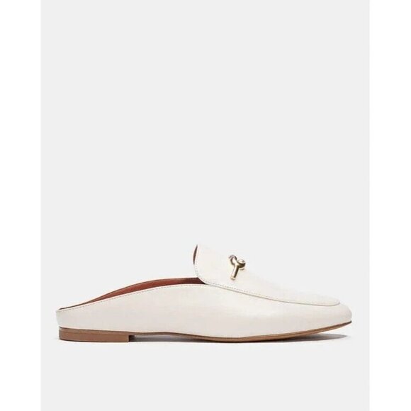 Coach Sienna Slide Loafers Shoes Women's Size 11 Color Chalk Leather Slip On - Picture 3 of 3